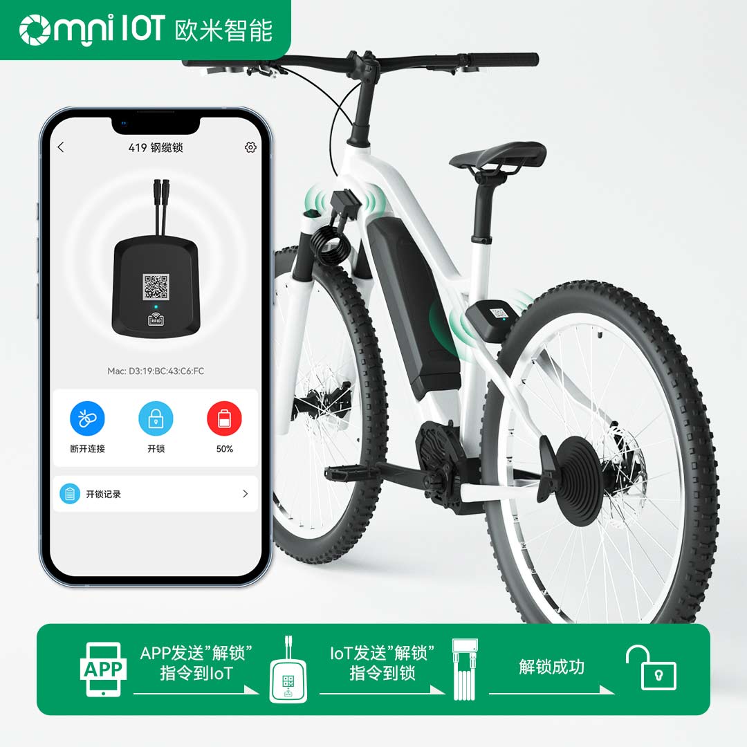 Omni 電動車IoT智能鎖——通過APP掃碼更方便